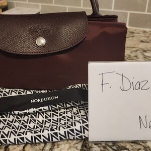 Longchamp Burgundy Travel Bag